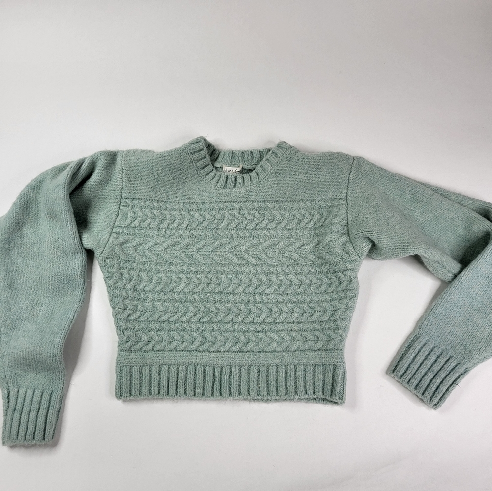 For Love & Lemons Green Dominique Sweater sz S - Picture 4 of 6